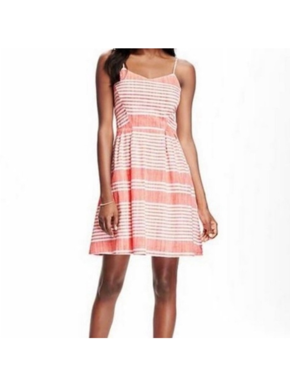 LAST CHANCE 🚨MOVING SALE Old Navy Orange and White Striped Mini Sundress